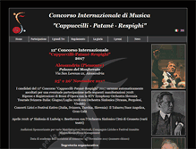 Tablet Screenshot of concorso-musicale.com